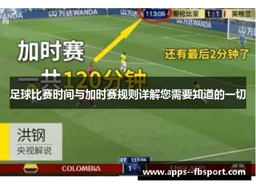 足球比赛时间与加时赛规则详解您需要知道的一切